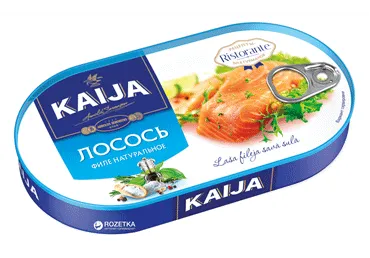 Laša fileja savā sulā KAIJA 170g