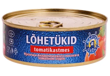 Lõhetükid tomatikast. KAPTEN GRANT, 230g