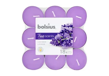 Lõhnateeküünlad BOLSIUS, 18tk, Lavender