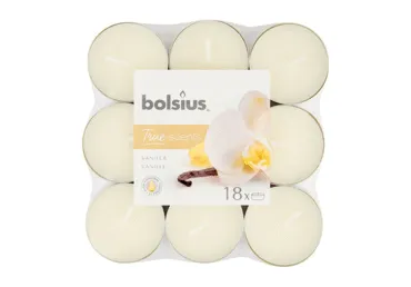 Lõhnateeküünlad BOLSIUS, 18tk, Vanilla