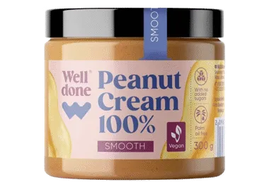 Maapähklikreem WELL DONE Creamy 300g