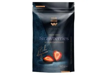 Maasikad tume šok.WELL DONE PREMIUM 80g