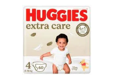 Mähkmed Extra Care 4 8-16kg, HUGGIES, 60tk