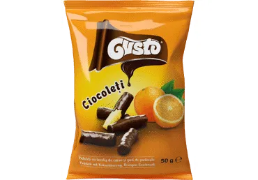 Maisisnäkid kakao ja apelsiniga Gusto50g