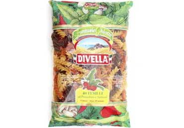 Makaroni DIVELLA Fusilli trīskrāsu 500g