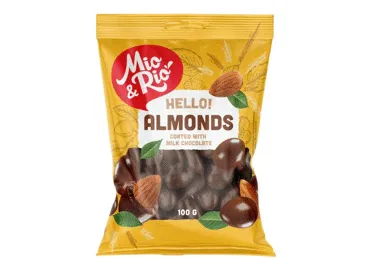 Mandeles piena šokolādē MIO&RIO 100g