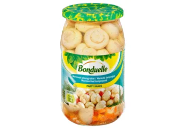 Šampinjoni marinēti Party Snack Bonduelle, 540g / 290g