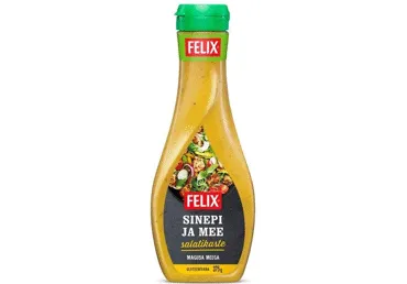 Mee ja sinepi salatikaste, FELIX, 375 g