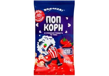 Popkorns BOOMZA ar tomātu čili garšu 100g