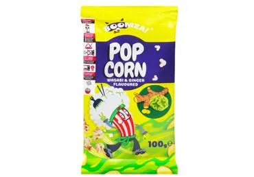 Popkorns BOOMZA ar vasabi ingvera garšu 100g