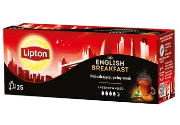 Melnā tēja LIPTON English Breakfast 25x2g
