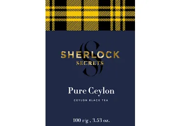 Melnā tēja SHERLOCK SECRETS Pure Ceylon 100g