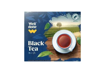 Melnā tēja WELL DONE 75x1.75g