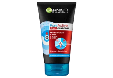 Näokoorija GARNIER Pure söega 3in1,150ml