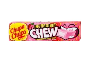 Košļājamās konfektes zemeņu Chews CHUPA CHUPS 45g