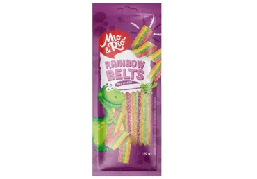 Želejas konfektes Rainbow Belts MIO&RIO 150g