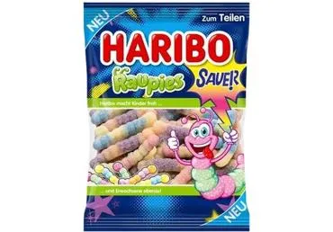 Košļājamas konfektes Raupies HARIBO 160g