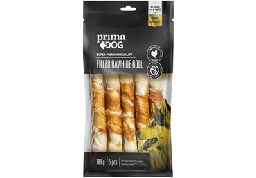 Närimisrullid PRIMADOG kanalihaga 180g
