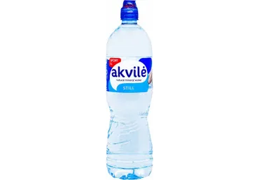 Naturāls minerālūdens AKVILE sport cap, negāzēts, 1l