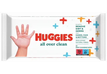 Niisk. salv. HUGGIES All Over Clear 56tk