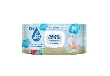 Mitrās salvetes GOWIPES Aloe D-pantenols 50gb.