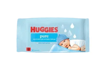 Niisked salvrätikud HUGGIES Pure 48tk