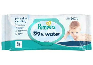 Niisked salvrätikud PAMPERS Water, 60tk