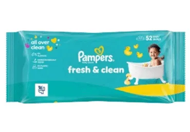 Niisk.salvrätik.PAMPERS Fresh Clean 52tk