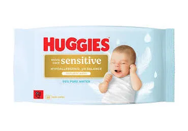 Mitrās salvetes HUGGIES Pure Extra Care Sensitive 48gb