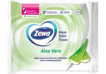 Niisk.tualettpaberid ZEWA Aloe Vera 42tk