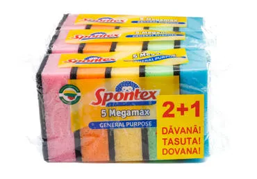 Trauku mazgāšanas sūkļi SPONTEX 15gab.