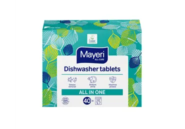 Trauku mazgājamās mašīnas tabletes MAYERI All in 1 40 m.r.