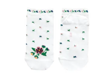 N.sokid SUVA Lilled 37-40s valge