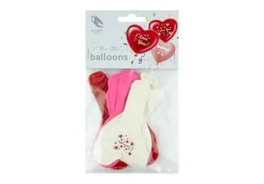 Õhupallid-südamed ELEMENTS SENSE 10tk
