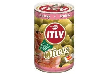 Zaļās olīvas ITLV ar garnelēm 300g