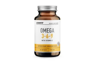 Omega 3,6,9/E-vitamiiniga ICONFIT 90tk