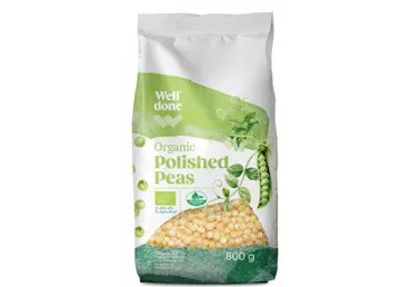 Ekoloģiski slīpēti zirņi WELL DONE 800g