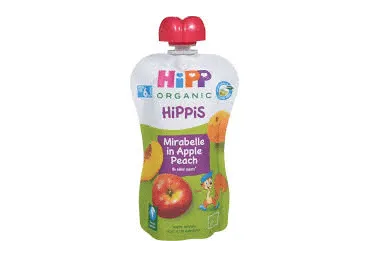Õuna-virsikupüree ploomi.HIPP 100g al.1a