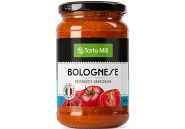 Bolognese pastakaste hakklihaga,TARTU MILL, 340 g
