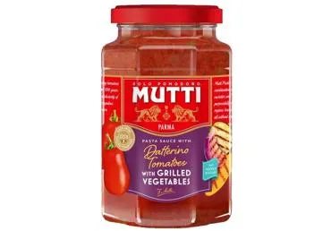 Mērce pastai MUTTI, ar grilētiem dārzeņiem, 400g