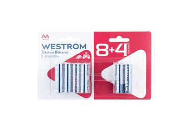 Baterijas WESTROM LR6 AA 8+4gab.
