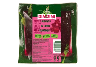 Bietes tvaicētas kubiņos 350g