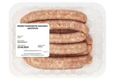 Peened toorvorstid sealih.WELL DONE,400g
