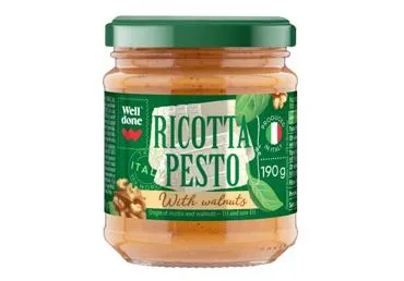Pesto ar rikotu un valriekstiem WELL DONE 190g