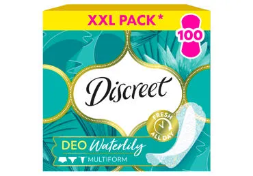 Pesukaitsmed DISCREET Waterlily, 100tk