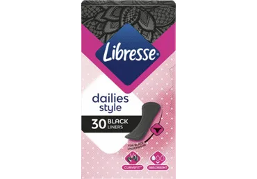 Pesukaitsmed LIBRESSE Black Normal 30tk