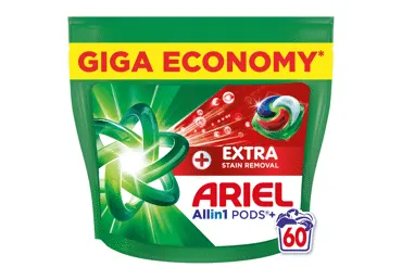 Pesukapslid ARIEL Extra+ 60pk