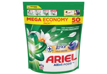 Pesukapslid ARIEL Gold Orchid, 50pk