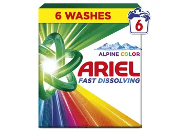 Pesupulber ARIEL Alpine Color 6pk 330g