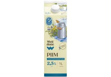 Piim WELL DONE 2,5%, 1L